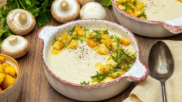 Крем суп с шампиньонами