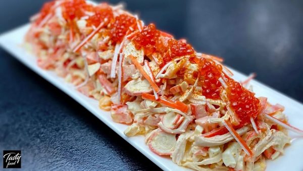 Салат японский с крабом